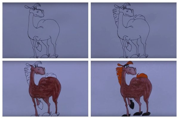 Лошадь рисунок карандашом