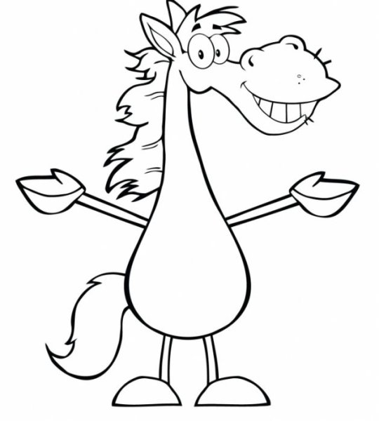 Конь Юлий карандашом