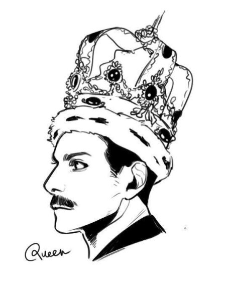 Тату Фредди Меркьюри Олд скул