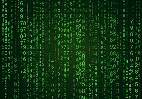 Матрица 101011010010101001010 синяя