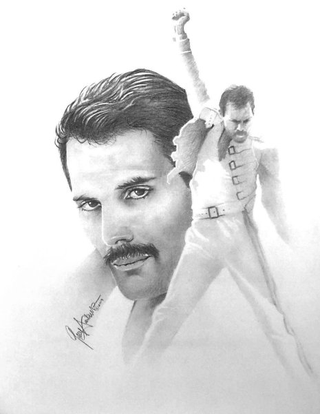 Фредди Меркьюри рисунок