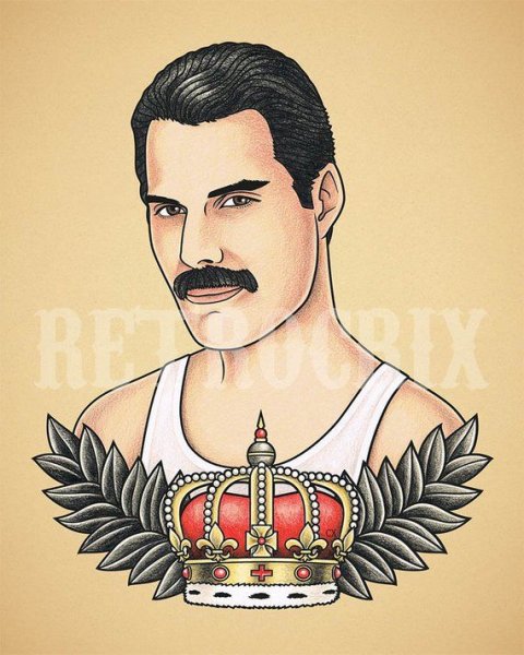 Фредди Меркьюри раскраска