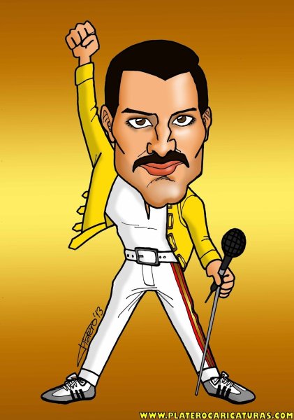 Фредди Меркьюри рисунок