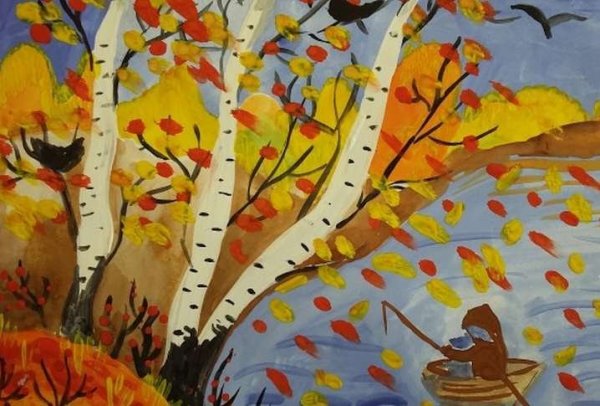 Рисование листопад