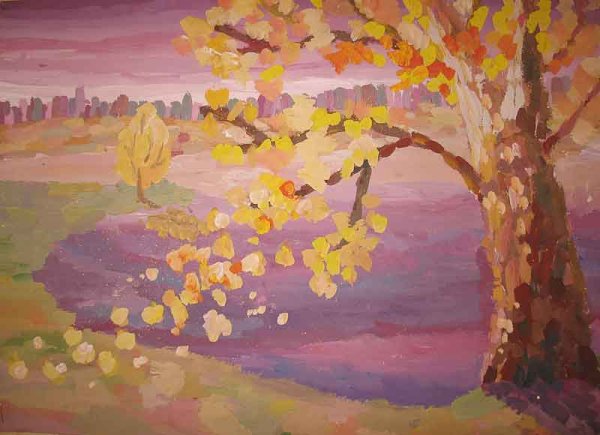 Рисунок на тему краски осени