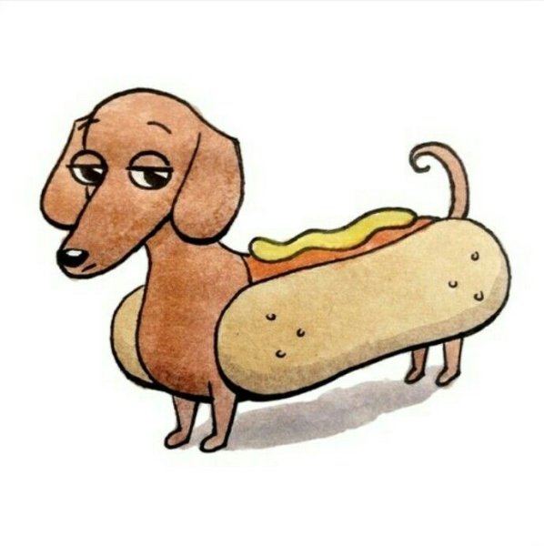 Такса собака мультяшная