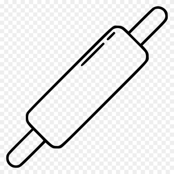 Скалка на прозрачном фоне