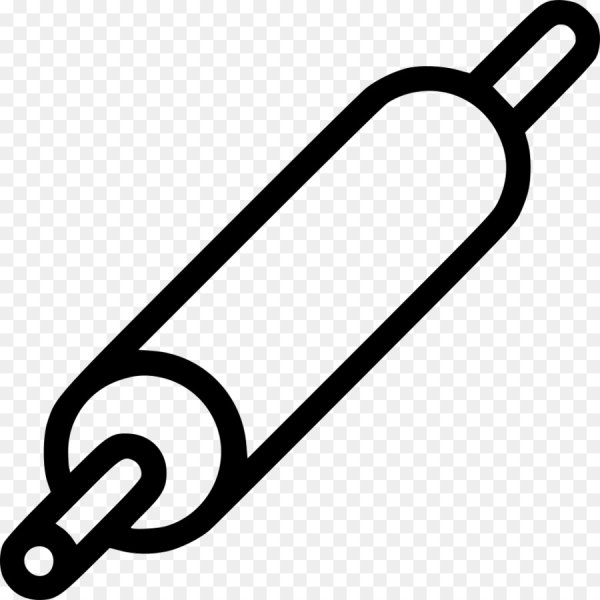 Скалка для теста на прозрачном фоне