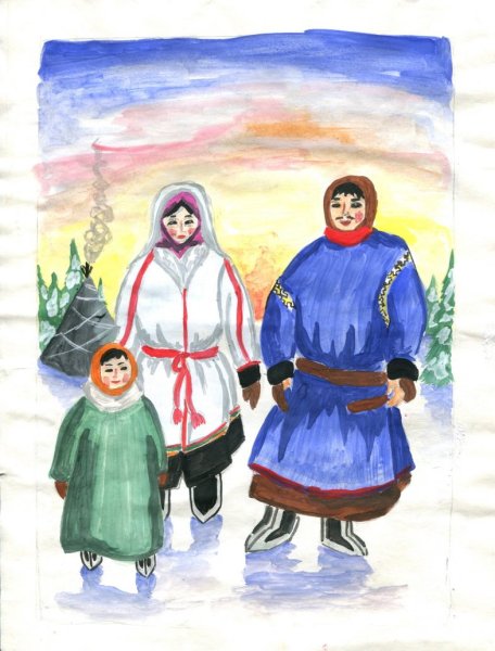 Тундра рисунок