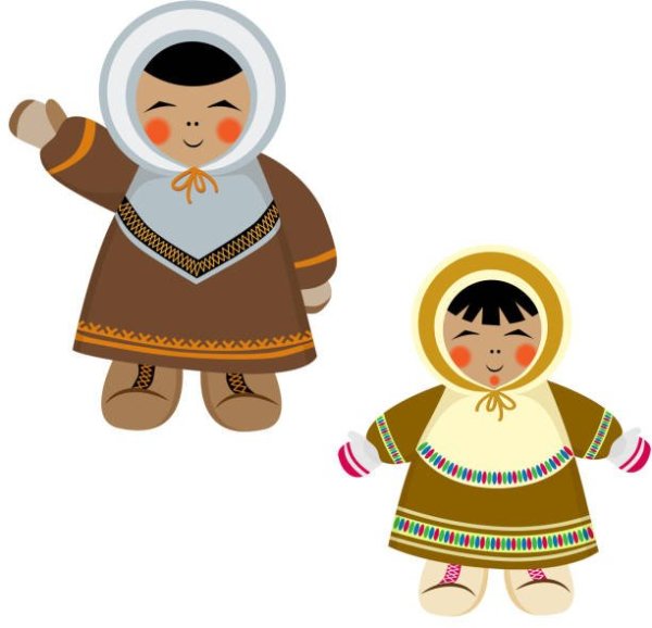 Чукчи якуты дети вектор