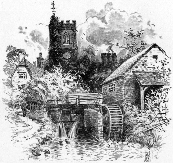 Мельница гравюра