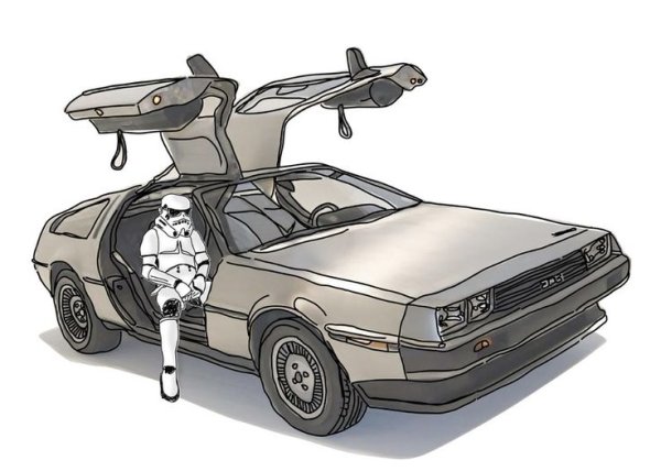 DELOREAN DMC-12 вектор