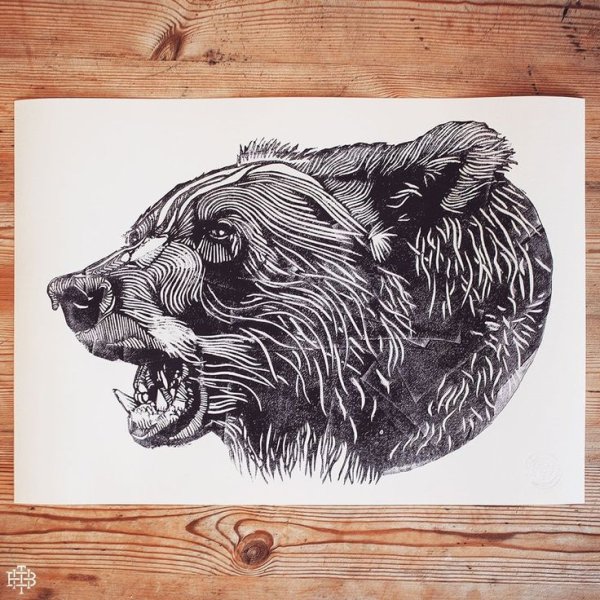 Набросок композиции с медведями