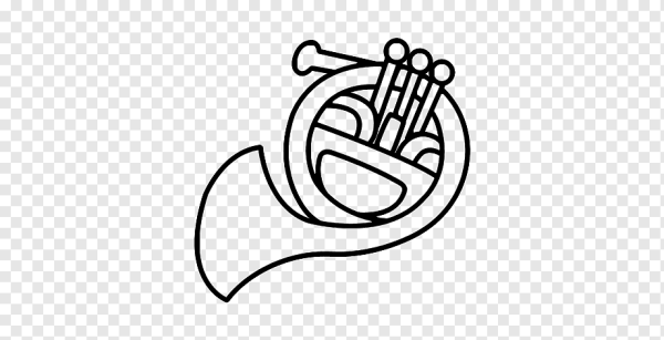 Валторна духовой рисунок