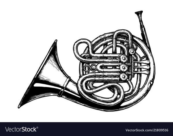 Духовые инструменты валторны раскраска