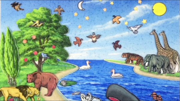 Сотворение мира раскраска