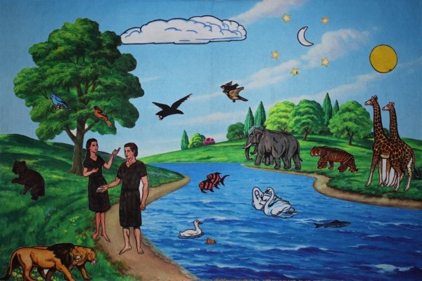 Раскраски о сотворении мира Богом