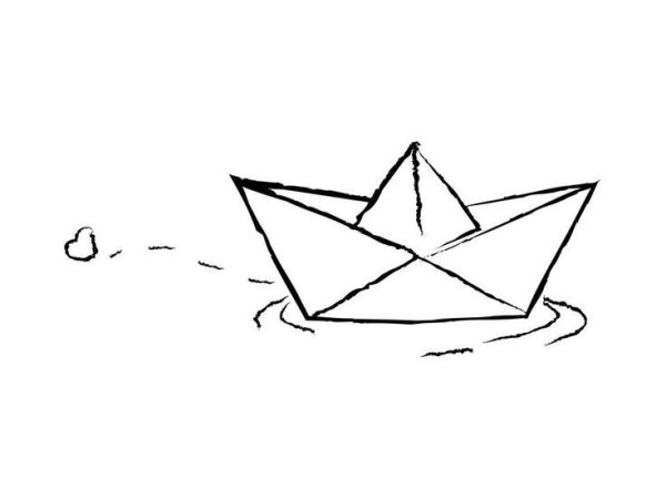 Бумажный карабликрисунок