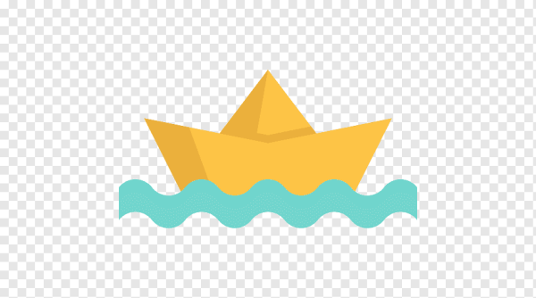 Кораблик из бумаги вектор