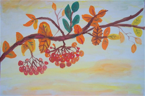 Рябина рисунок