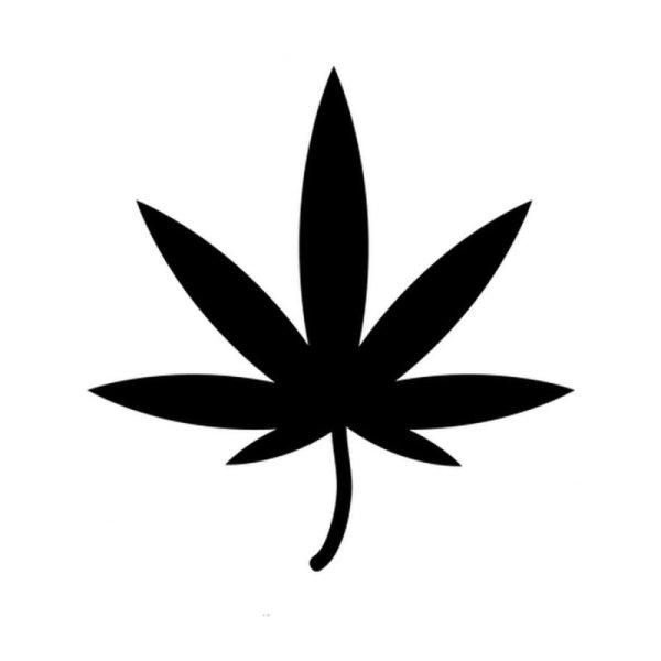 Конопляный лист вектор