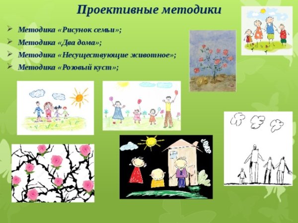 Рисуночная методика моя семья