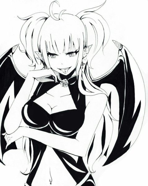 Суккуб демон эскиз