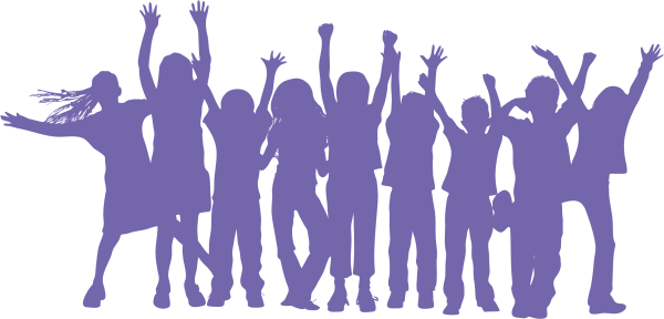 Силуэт цветной