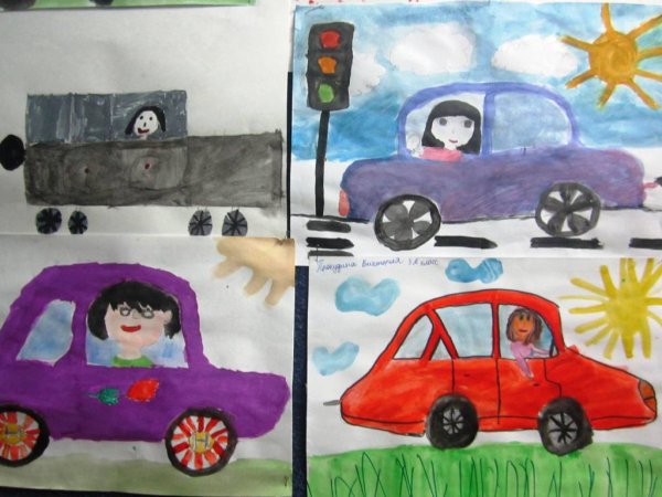 Рисунок моя мама водитель на конкурс