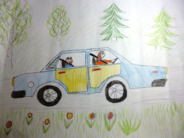 Рисунок на тему водитель