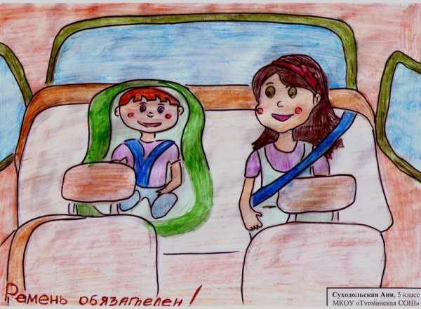 Велосипедист детские рисунки