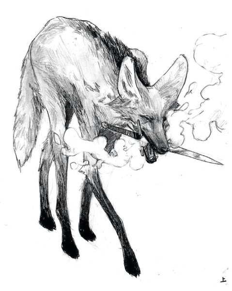 Шакал набросок