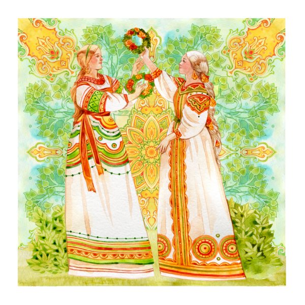 Нарисованный фрагмент Троицы