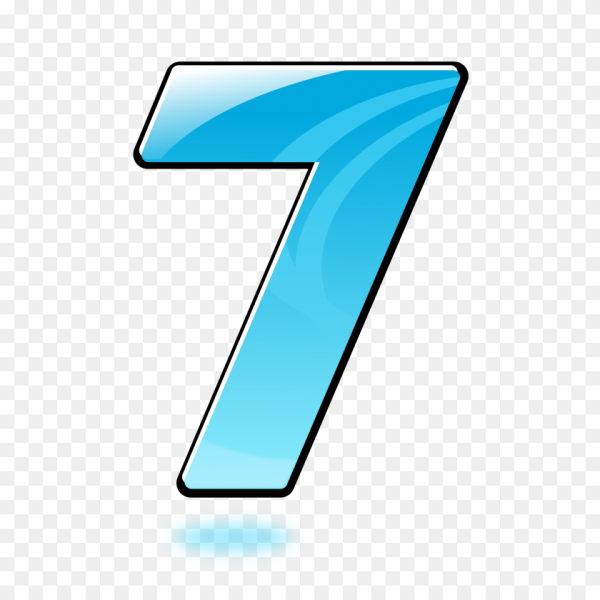 Семь на прозрачном фоне