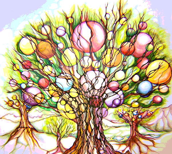 Нейрографика дерево Пискарева