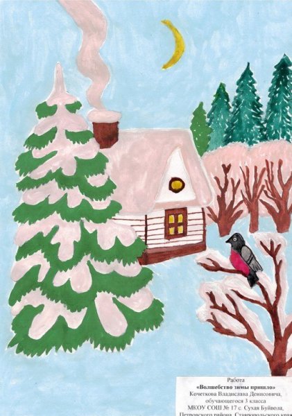 Снежная Королева гуашью