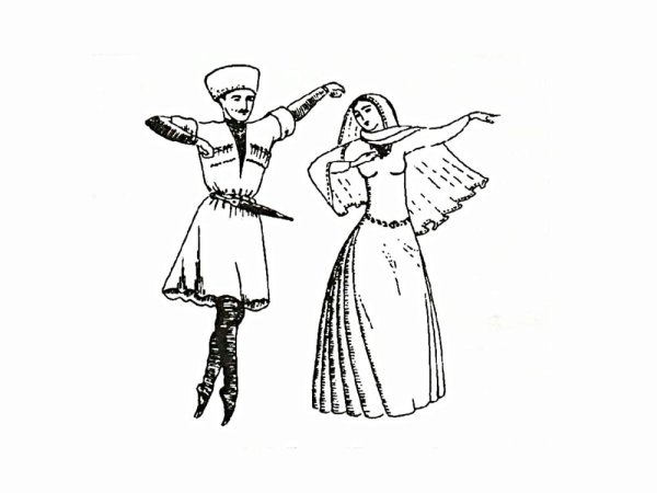 Дагестанский костюм раскраска