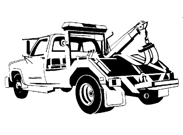 Грузовая машина оранжевая