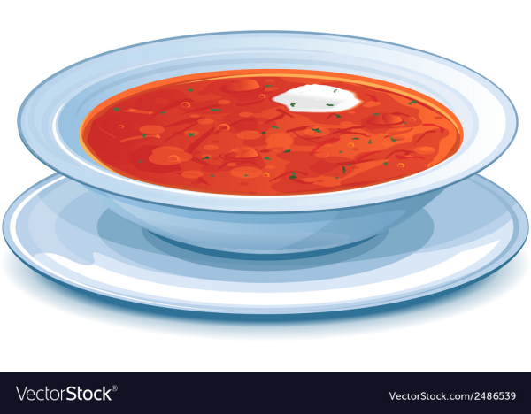 Тарелка супа мультяшная