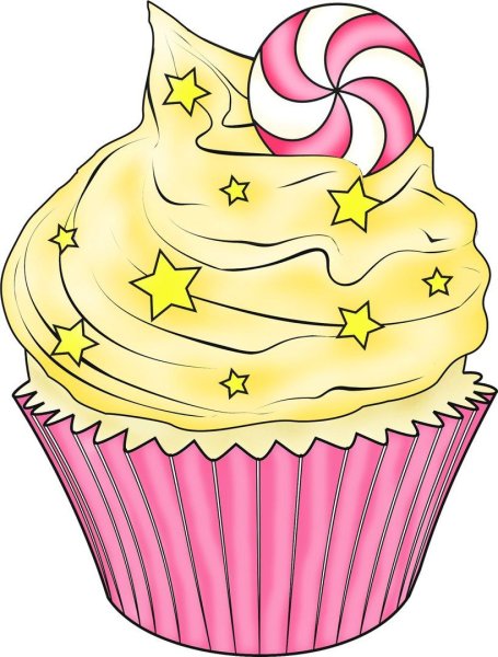 Нарисовать пирожное