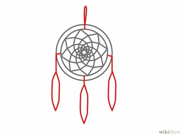 Ловец снов рисунок поэтапно