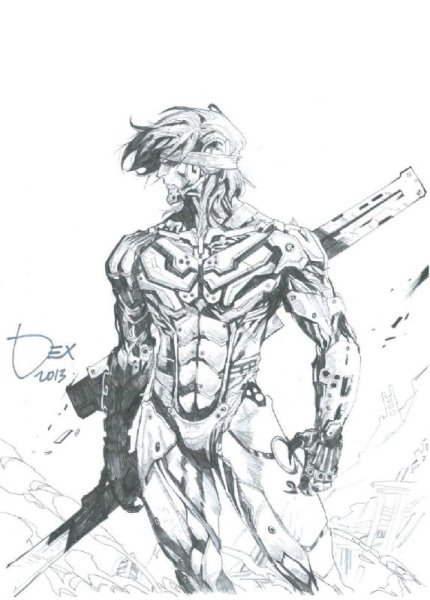 Metal Gear Rising Raiden Art