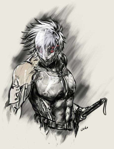 Райден Metal Gear 4 арт
