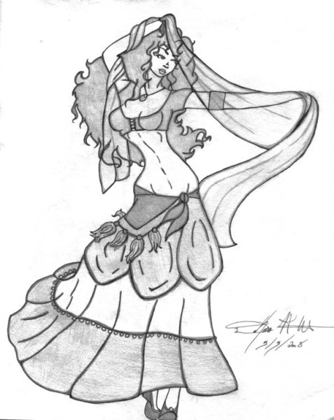 Рисунок танец Анитры пер Гюнт