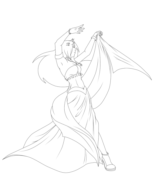 Позы для рисования Восточный танец