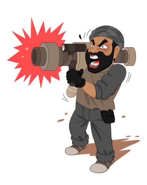 Террорист мультяшный