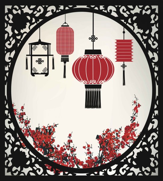 Китайский фонарик Графика