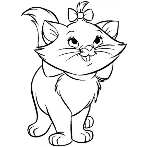 Коты Аристократы Мари раскраска