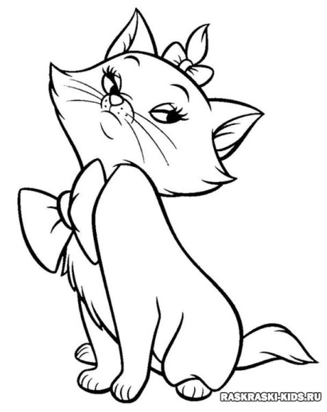 Коты Аристократы раскраска