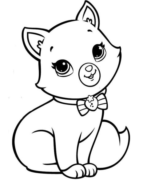 Раскраска. Котики